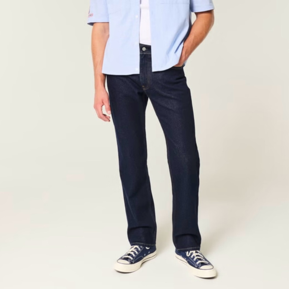 Hollister Men's Dark Blue Jeans